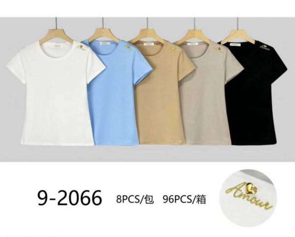 Bluzki damskie Roz Standard, Mix Kolor Paczka 8 szt